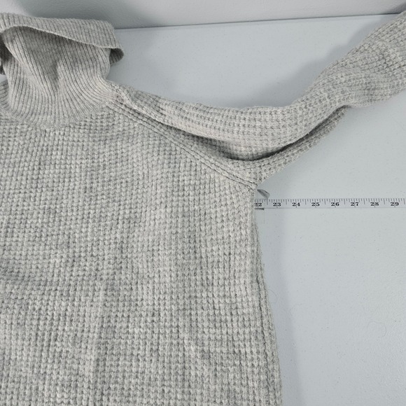 Kuhl Womens Gray Waffle Knit Turtleneck Sweater High Low Hem 4411 XL - Picture 3 of 8